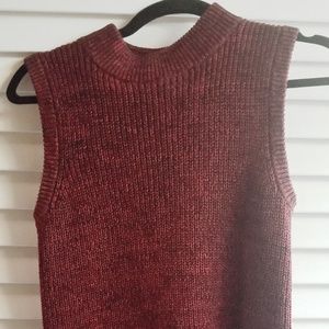 French connection sleeveless sweater dress sz 4